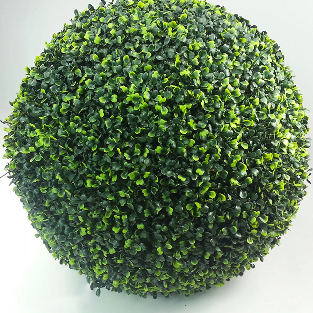 Plastic Eco-friendly Artificial Plant Ball Realistic Appearance Artificial Grass Dome Ball Plants green 20cm