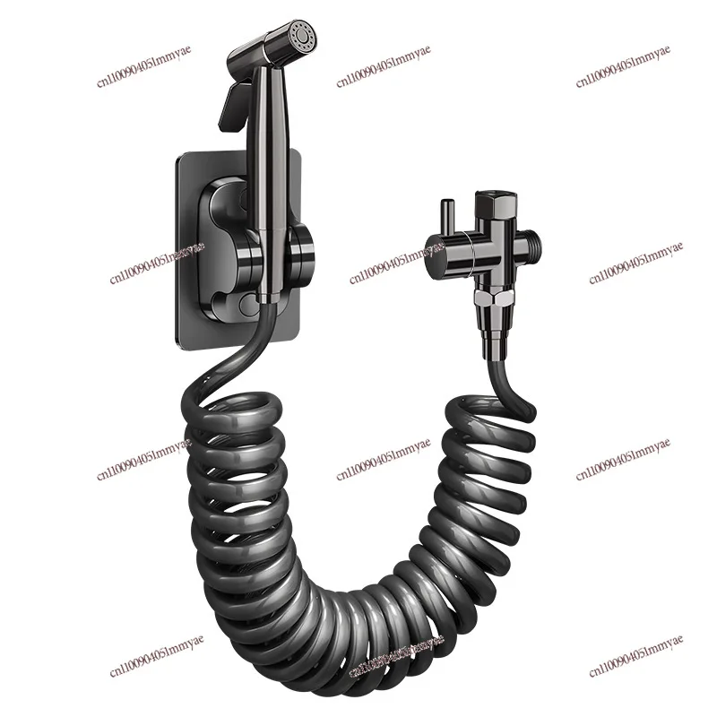 

Copper Toilet Significant Other Flushing Spray Gun Faucet One in Two Out Household Toilet Hand-held Female Washer Pressurized
