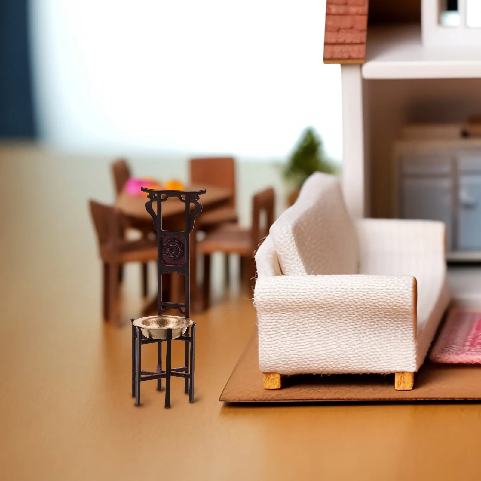 

1Set Vintage Miniature Furniture Decorative Accessory Natural Mini House Decor Realistic Lightweight Mini Furniture