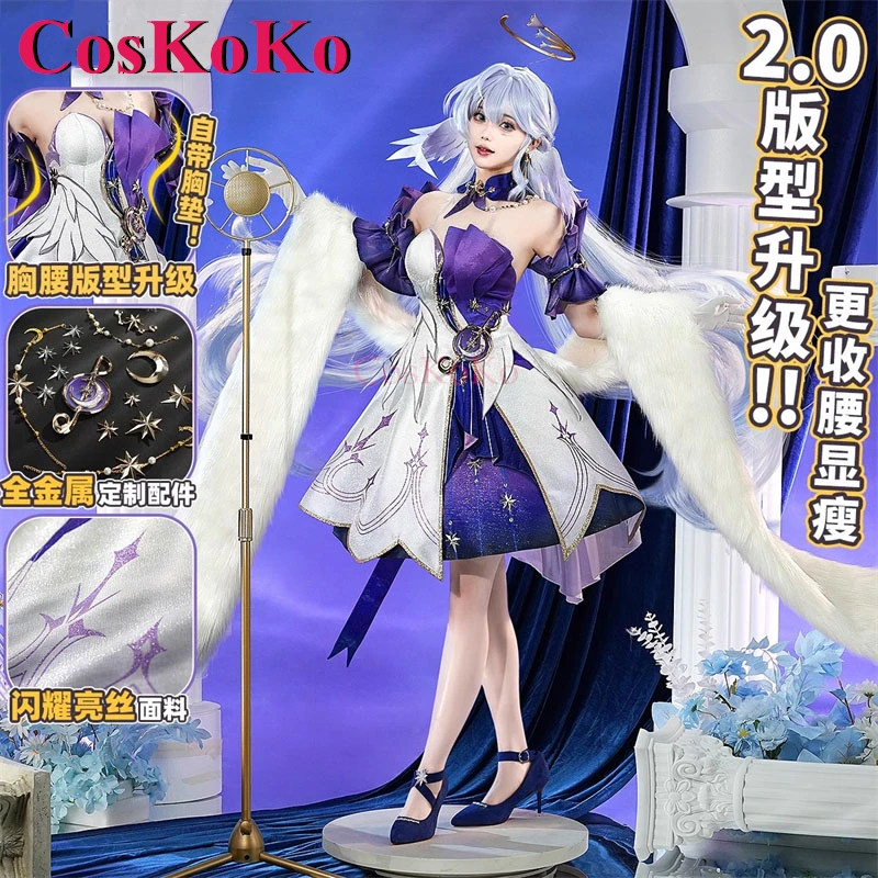 

CosKoKo Robin Cosplay Costumes Game Honkai: Star Rail Gorgeous Elegant Combat Uniforms V2.0 Halloween Party Role Play Clothing