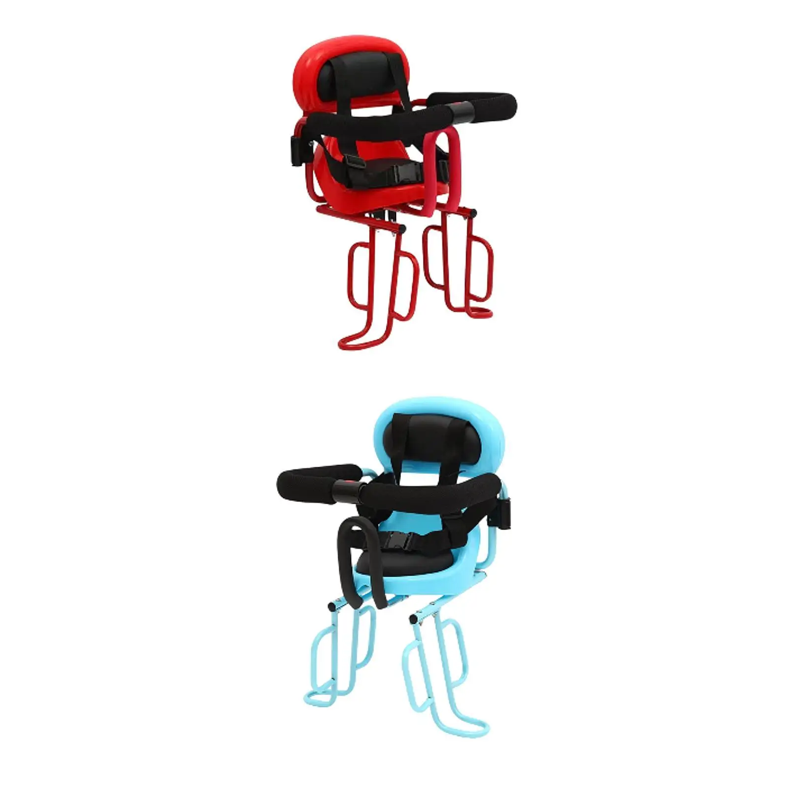 

Bicycle Rear Back Seat Cushion with Armrest Footrest Safety Carrier for Kids