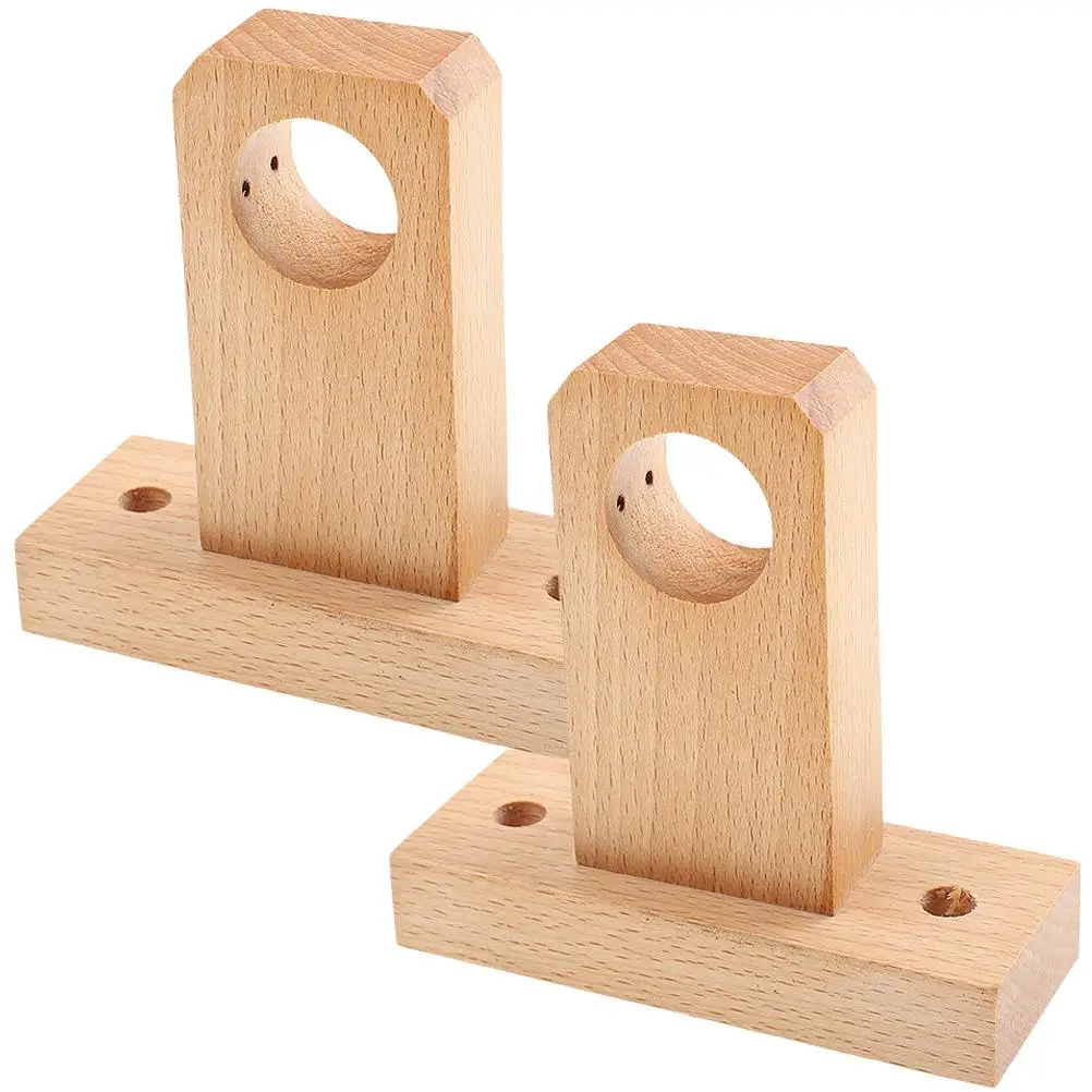 

2 Pcs Curtain Rod Brackets Sturdy Curtain Rod Bracket Material Easy Install Wall Support Blind Holders