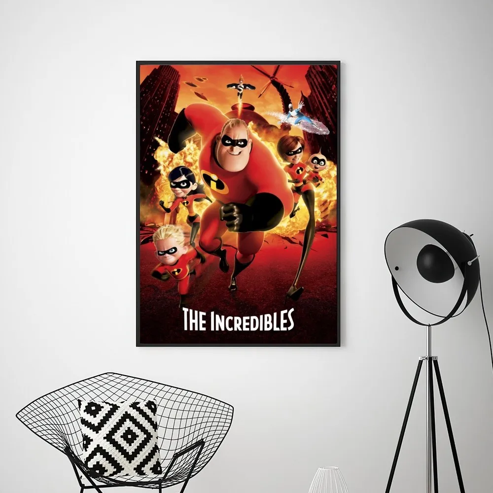 MINISO Disney The Incredibles Poster Prints Wall Pictures Living Room Home Decoration