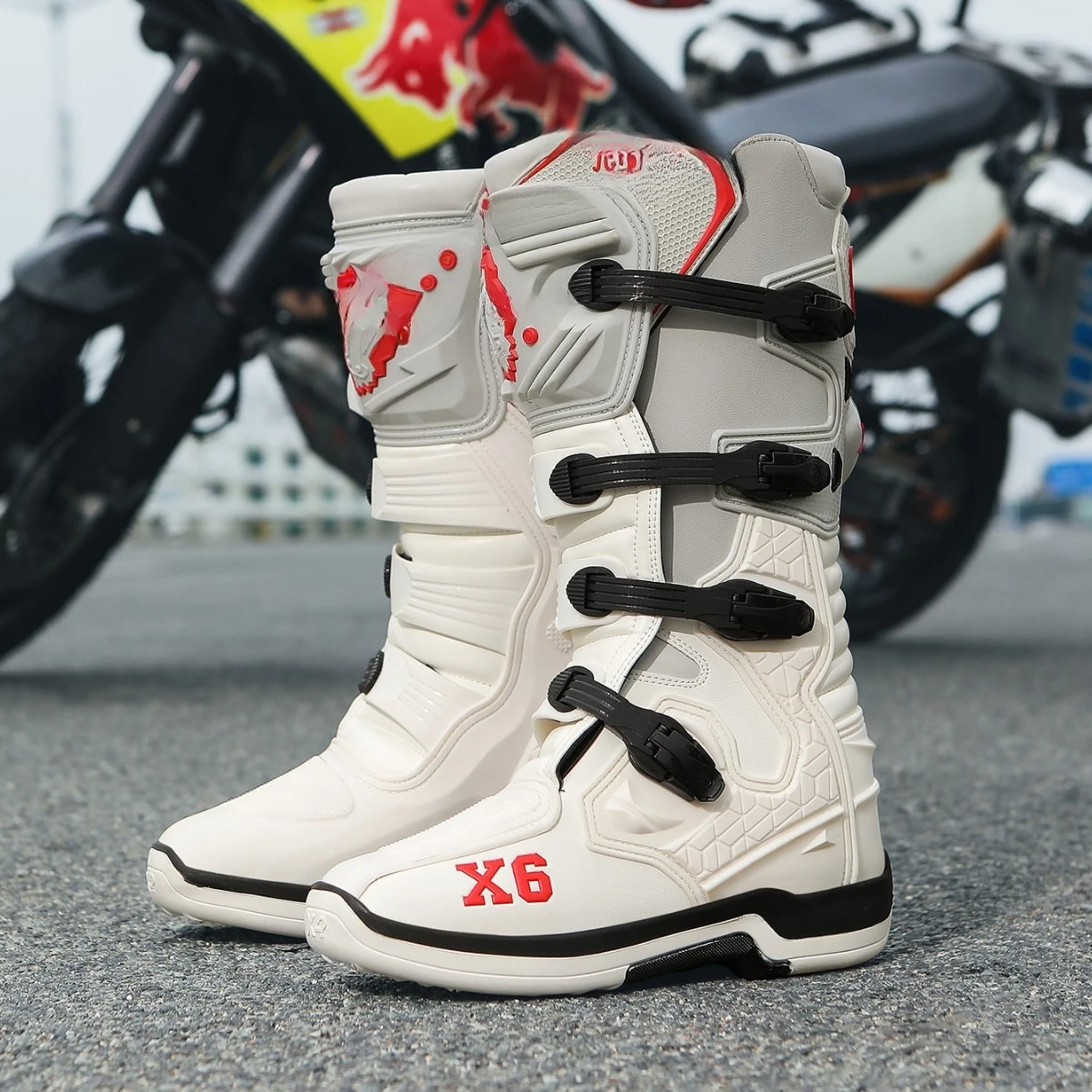 Off-Road Boots Motorcycle Riding Shoes Rally Boots Men's Anti-Drop Knight Equipment