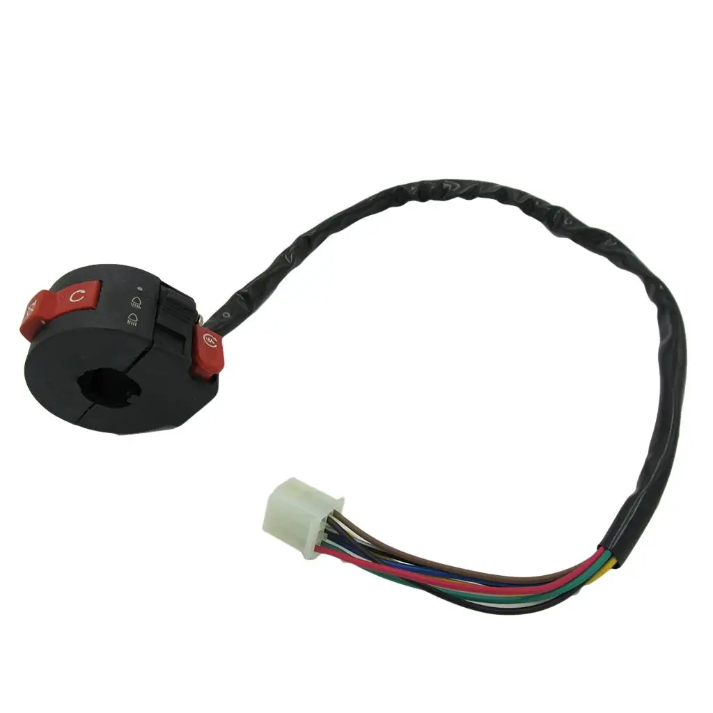 Interruptor de guiador esquerdo de 3 funções para 50 70 90 110 125cc ATV Wheeler