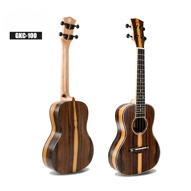2025 Unique Ziricote Ukulele Professional Black Wood Bocote Concert Ukulele Glossy