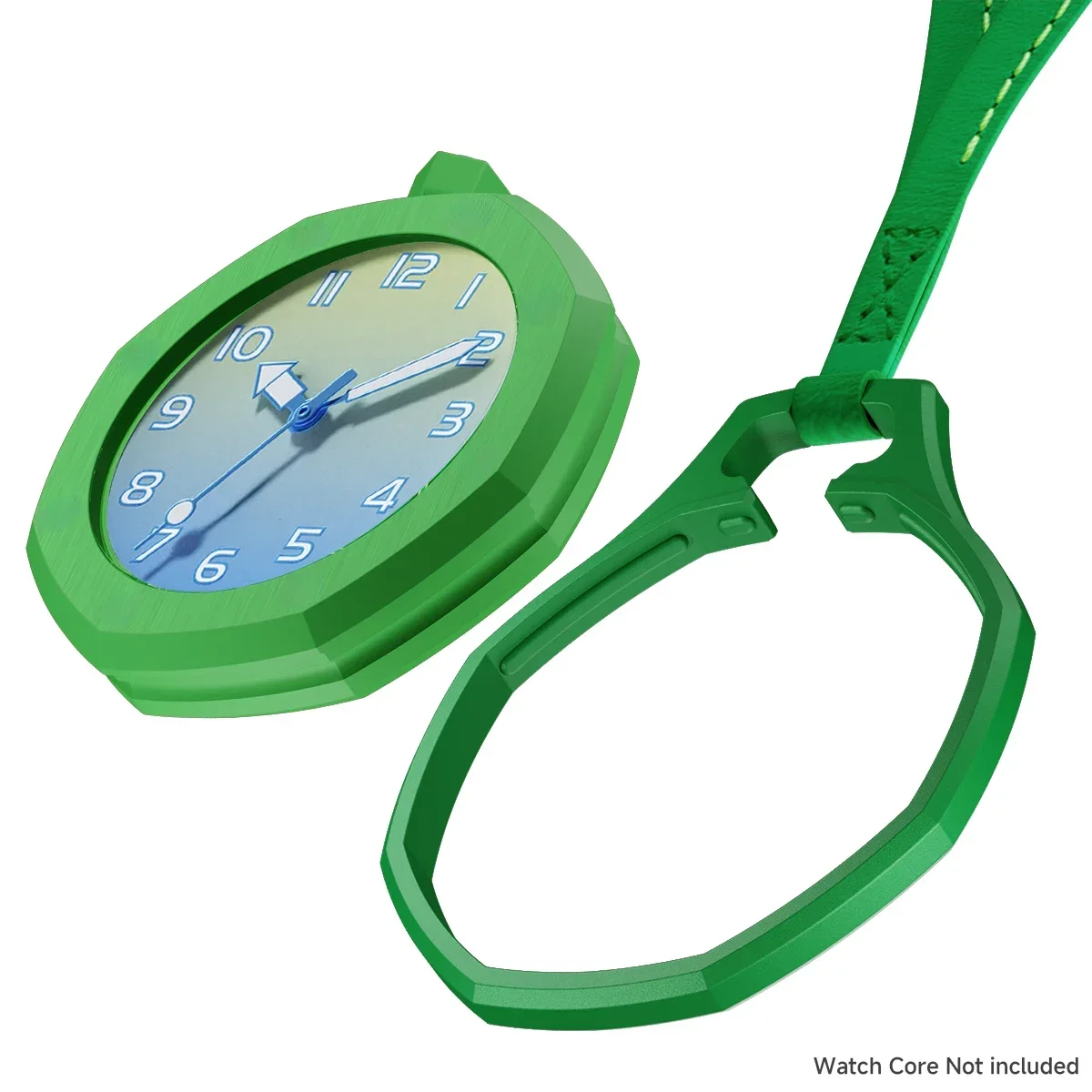 Conjunto de Pulseira e Estojo de PC para Relógio Feminino e Masculino, para Swatch x AP Royal Pop, Estojo de Cerâmica, Cordão de Couro, Estilo Fashion