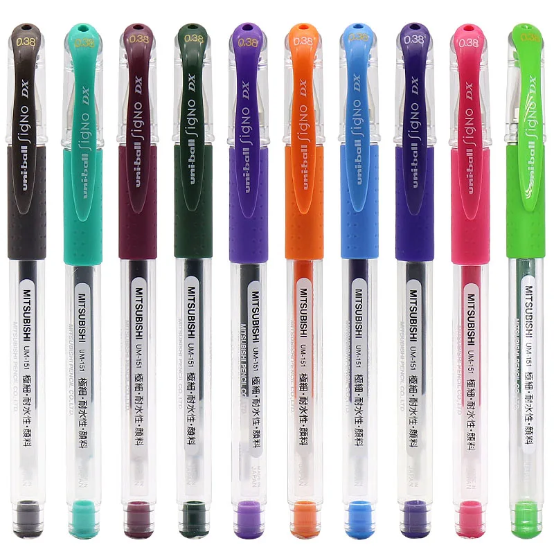 Uni ball UM-151 Signo Gel Pen 0.28mm 0.38mm 0.5mm Japan