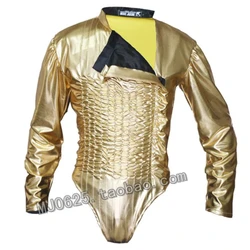 Michael Jaskson BAD Dangerous JAM Golden tour Leotard Bodysuit Jacket Spandex Imitation Performance