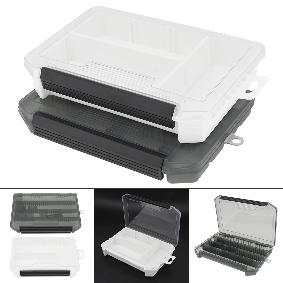 

Large Capacity Thickening Large Capacity Fishing Lure Box Multiple Insert Moveable Compartments Fishing Tackle Storage Case