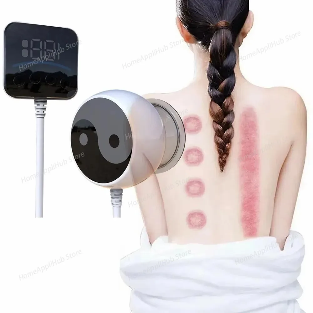 Electric Cupping Smart Vacuum Cupping Visual Remote Control Cups Back Massage Body Cup Detox Anti Cellulite Cans Relieve Pain