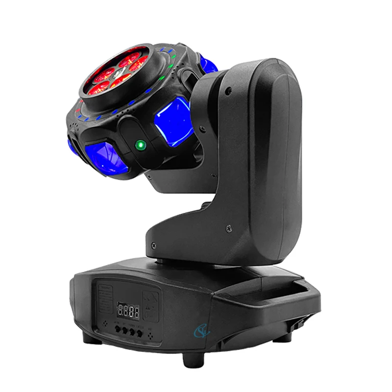 120W Professional Stage Effect Lights DMX512 Sound-Activated Disco Light Single Arm Rotating Moving Head DJ Party Festival Lamp view 3