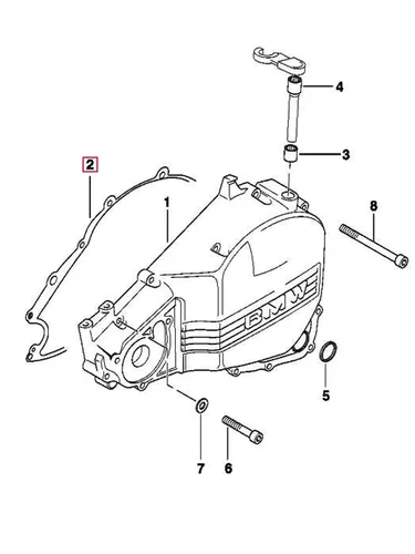 Imagen 2 del producto Junta de la cubierta del embrague del motor izquierdo de la motocicleta para BMW F650GS, Dakar 99-07, F650CS 00-05, G650GS 08-15, sertón 10-14, G650X 06-09
