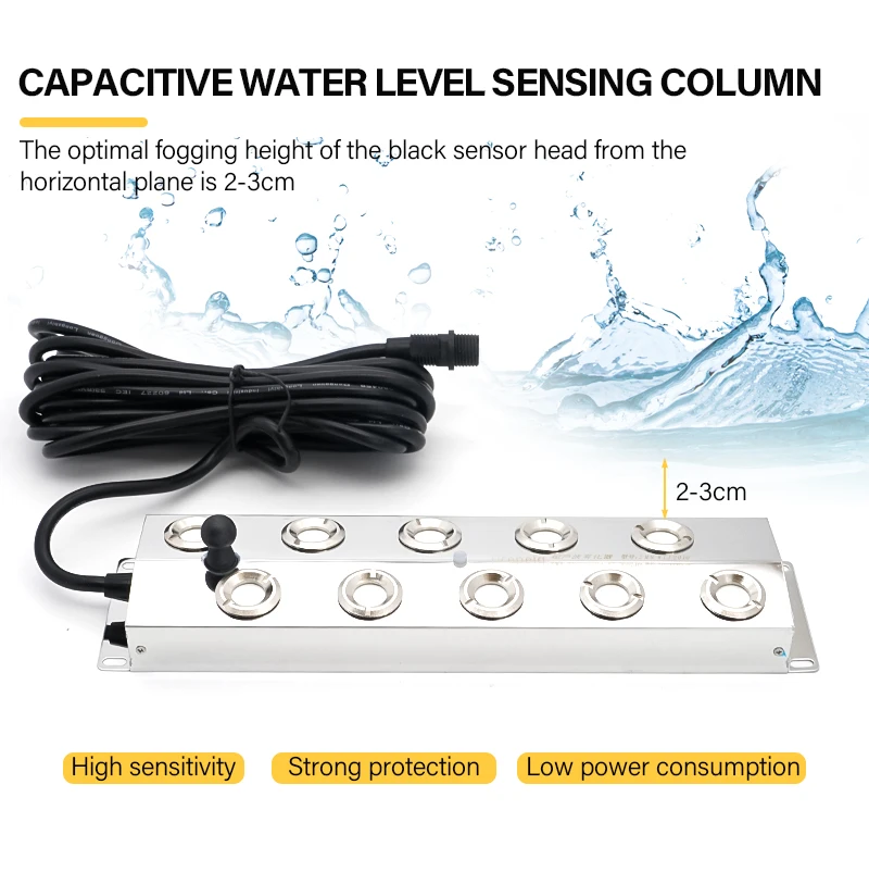 DC48V Ultrasonic Mist Maker 2-12 Head Fogger Water Fountain Fog Machine for Greenhouse Pond Hydroponics Landscape Humidifier