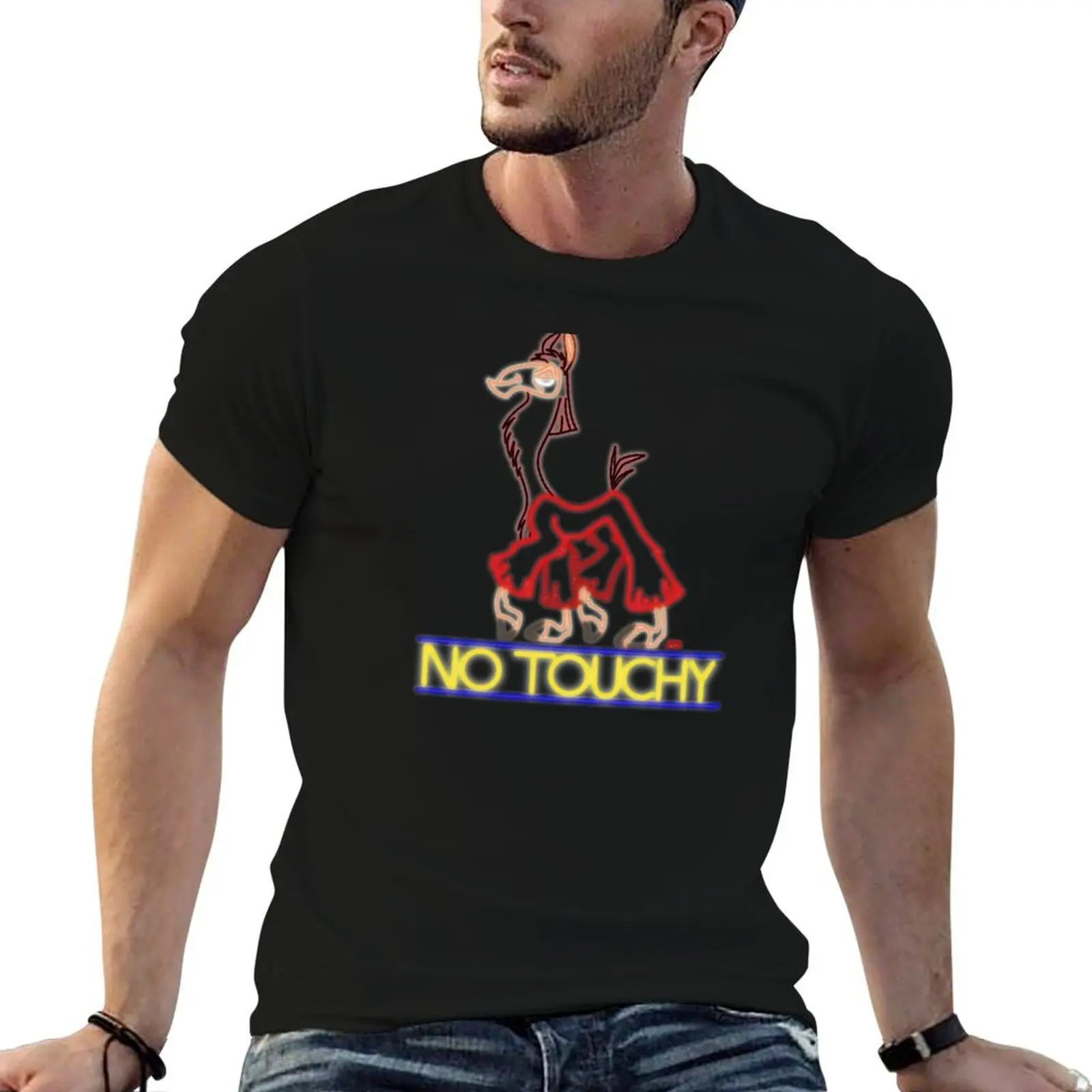 

Kuzco No Touchy T-Shirt man t shirts for men man graphic t shirt cotton t shirts high quality T-shirt