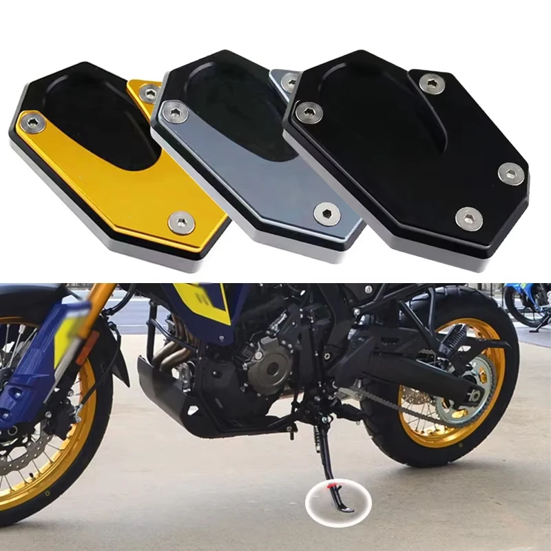 Motorcycle Kickstand Foot For Suzuki VStrom 800DE V-STROM 800 DE 2023 Side Stand Extension Pad Support Plate