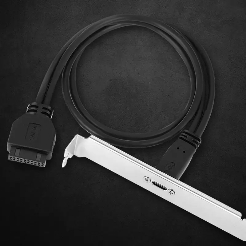 3.1 Type-C Female Head to IDC 20Pin Female Computer Host Rear Box Cover PCI Screw Chassis Expansion Fixed Wire