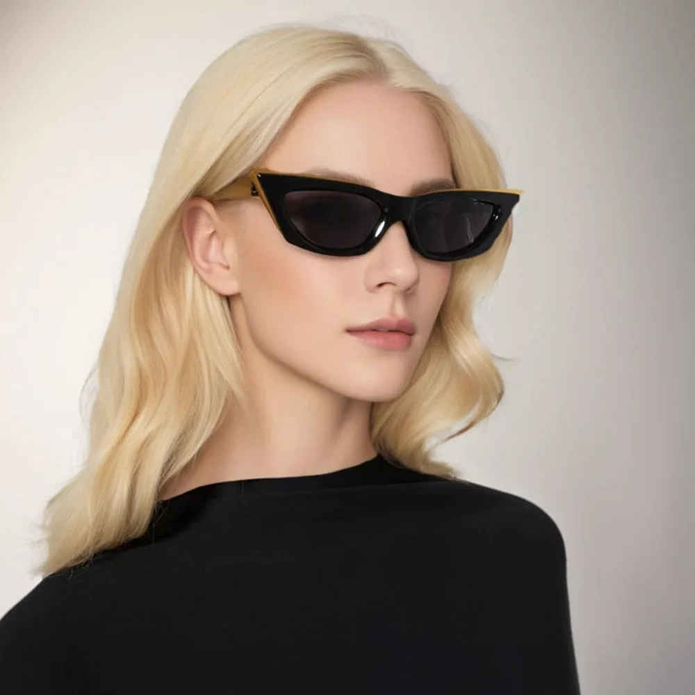 

Sunglasses New cat's eye sunglasses Men's catwalk nightclub women's punk sunglasses