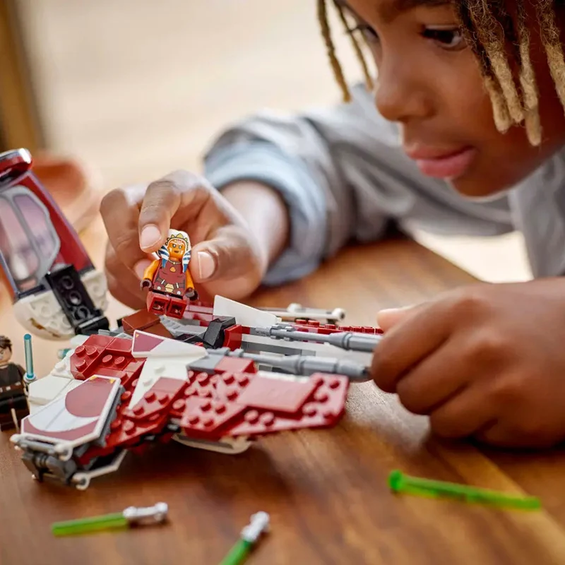 LEGO Star Wars 75401 75410 Asoka's Jedi Interceptor Children's Building Blocks Toy Gift