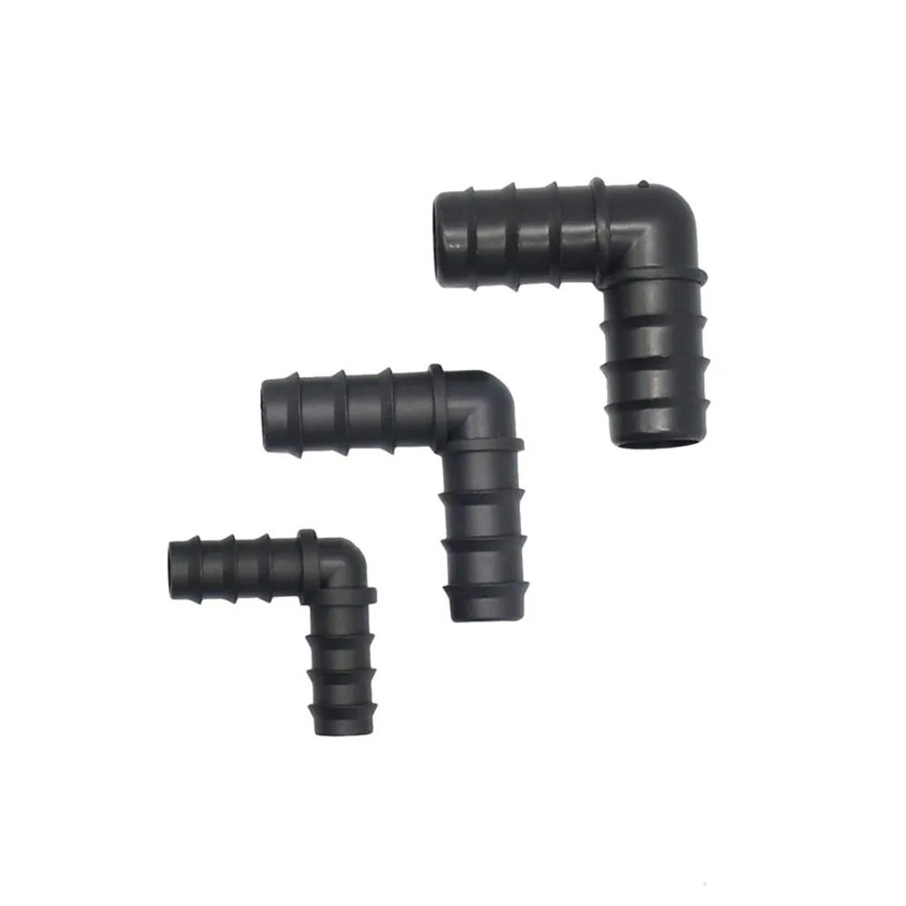 16/20/25mm PE Pipe Fitting Barb Connector Straight Tee Elbow Plug Reducing Hose Splitter For Garden Farm Irrigation