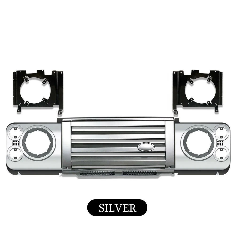 SVX STYLE FRONT GRILLE + HEADLAMP CASES ORIGINAL LIGHTS FITS LAND ROVER DEFENDER 90 110