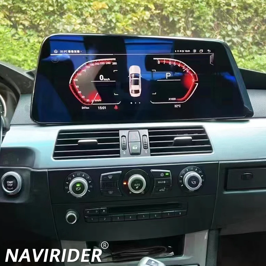 

12,3-дюймовый Android-экран для BMW 5 серии E60 2003-2010 CCC CIC стерео автомобильный мультимедийный плеер авторадио CarPlay GPS-навигация