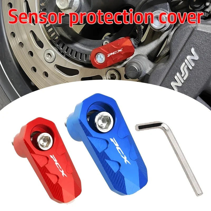 For PCX125 PCX 125 PCX150 PCX 150 Motorcycle CNC Aluminum Front Rear Wheel ABS Sensor Protection Guard Cover