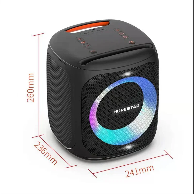 Hopestar Portable Wireless Speaker  Karaoke Loudspeaker Sound System