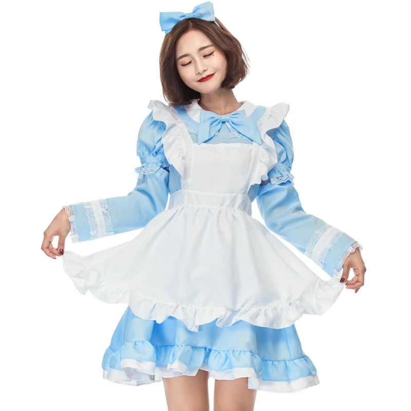 Alice Maid Kostüm Erwachsene Prinz Rock Halloween Performance Outfit Kindergarten Tanz ow Kostüm Kinder Eltern-Kind