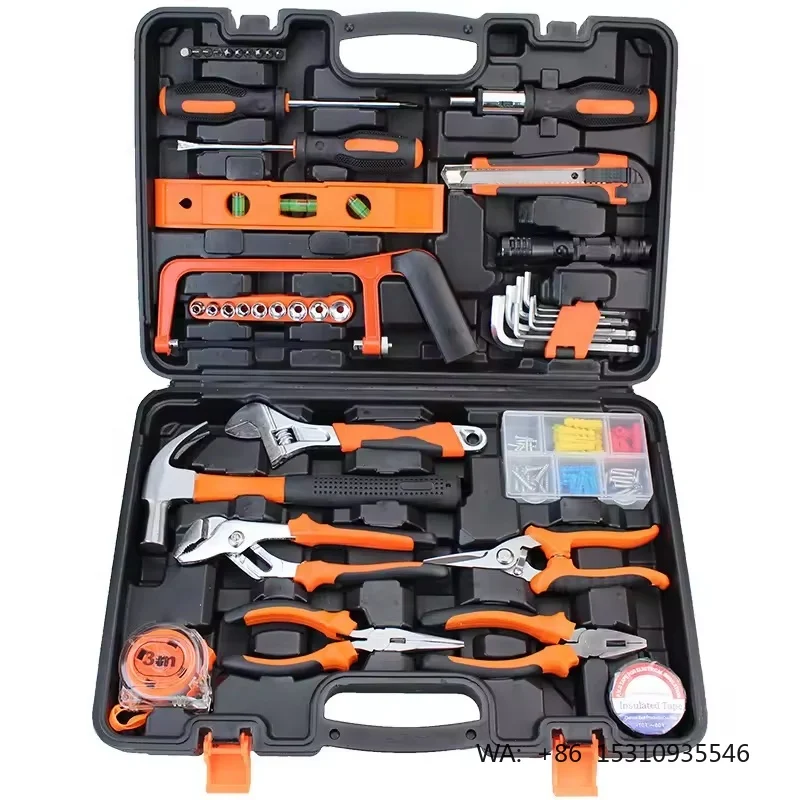 45PCS Professional Hand Tool Set Multi-functional Portable Home Repair Tool Box DIY Maintenance Case OEM