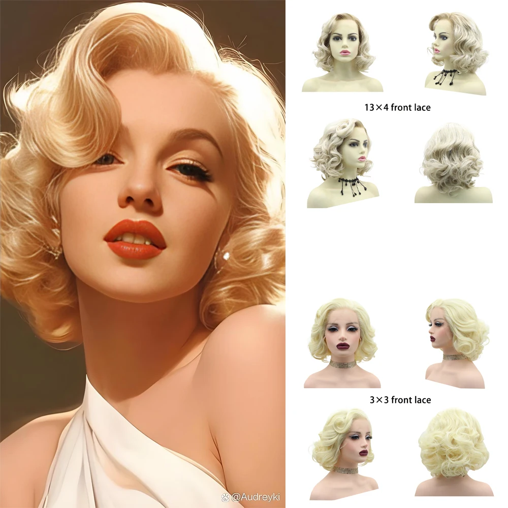alta-qualidade-13x4-3x3-peruca-dianteira-do-laco-monroe-cosplay-cabelo-sintetico-para-festa-diaria-de-halloween-14-polegada-cabelo-curto-encaracolado-natureza