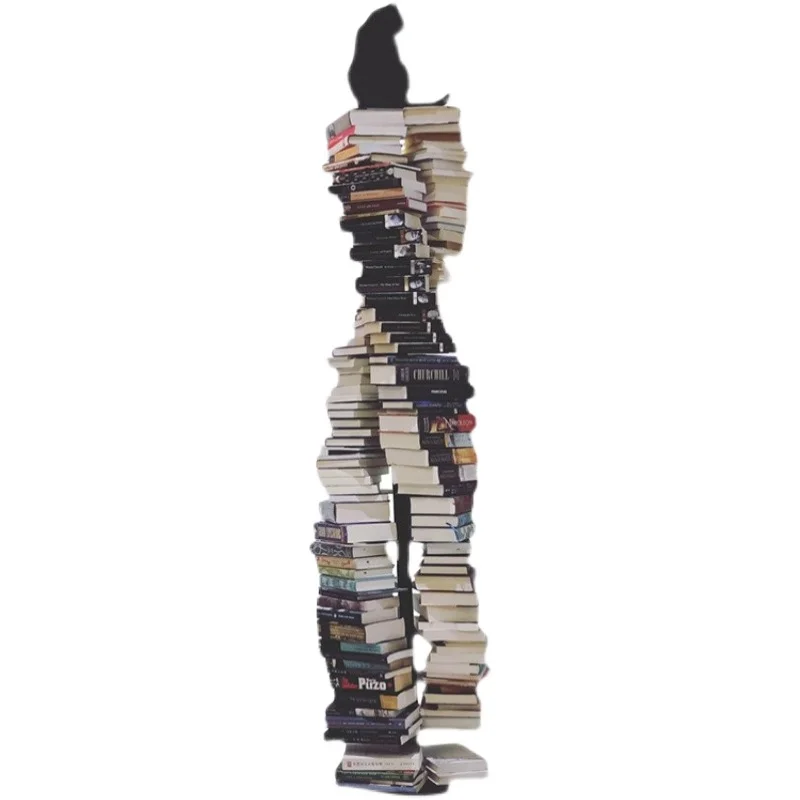 Modern style bookcase bookshelf metal bookshelf