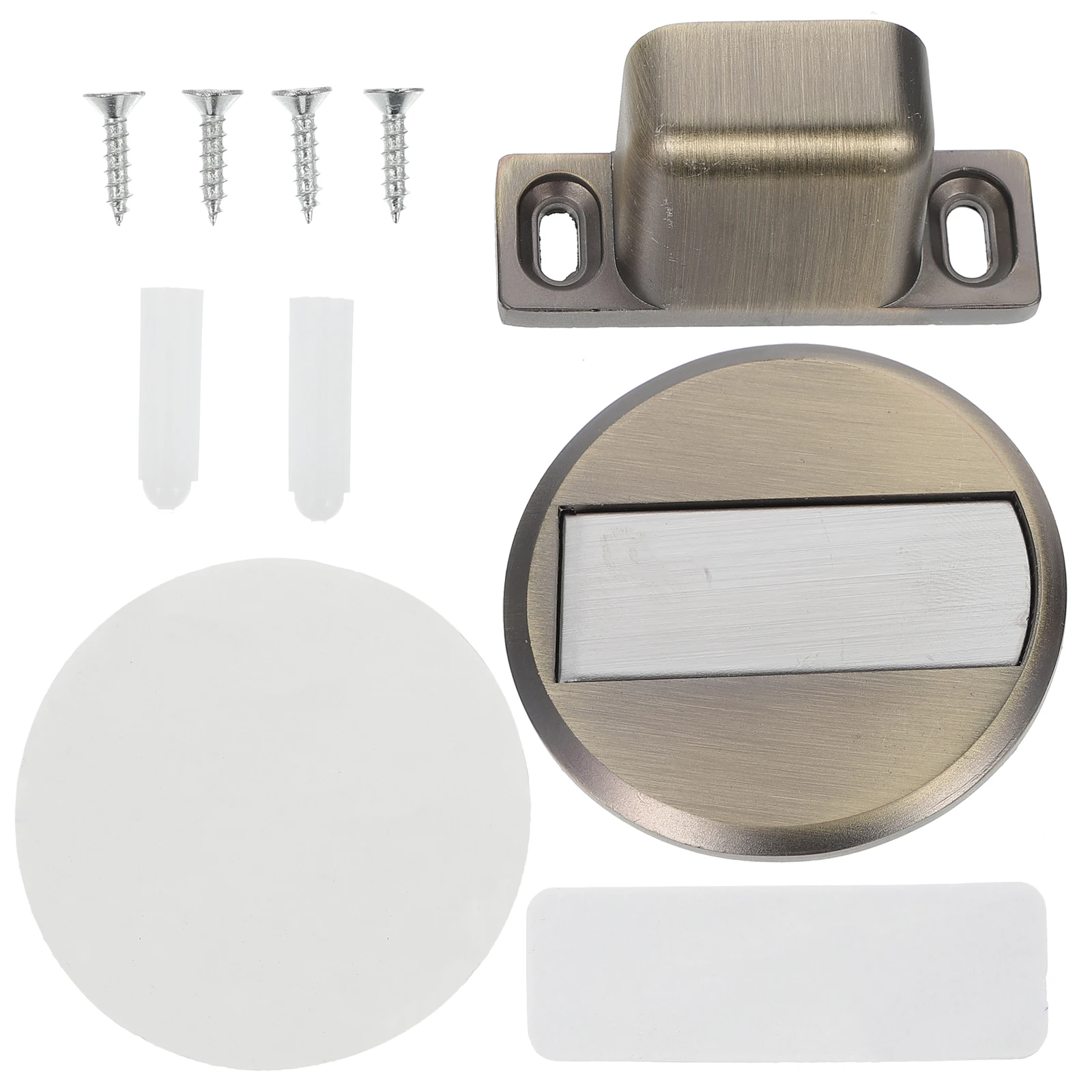 

2Pcs Magnetic Door Holder Door Catch Stopper Floor Wall Protection Hold- Catcher Punch-Free Stopper