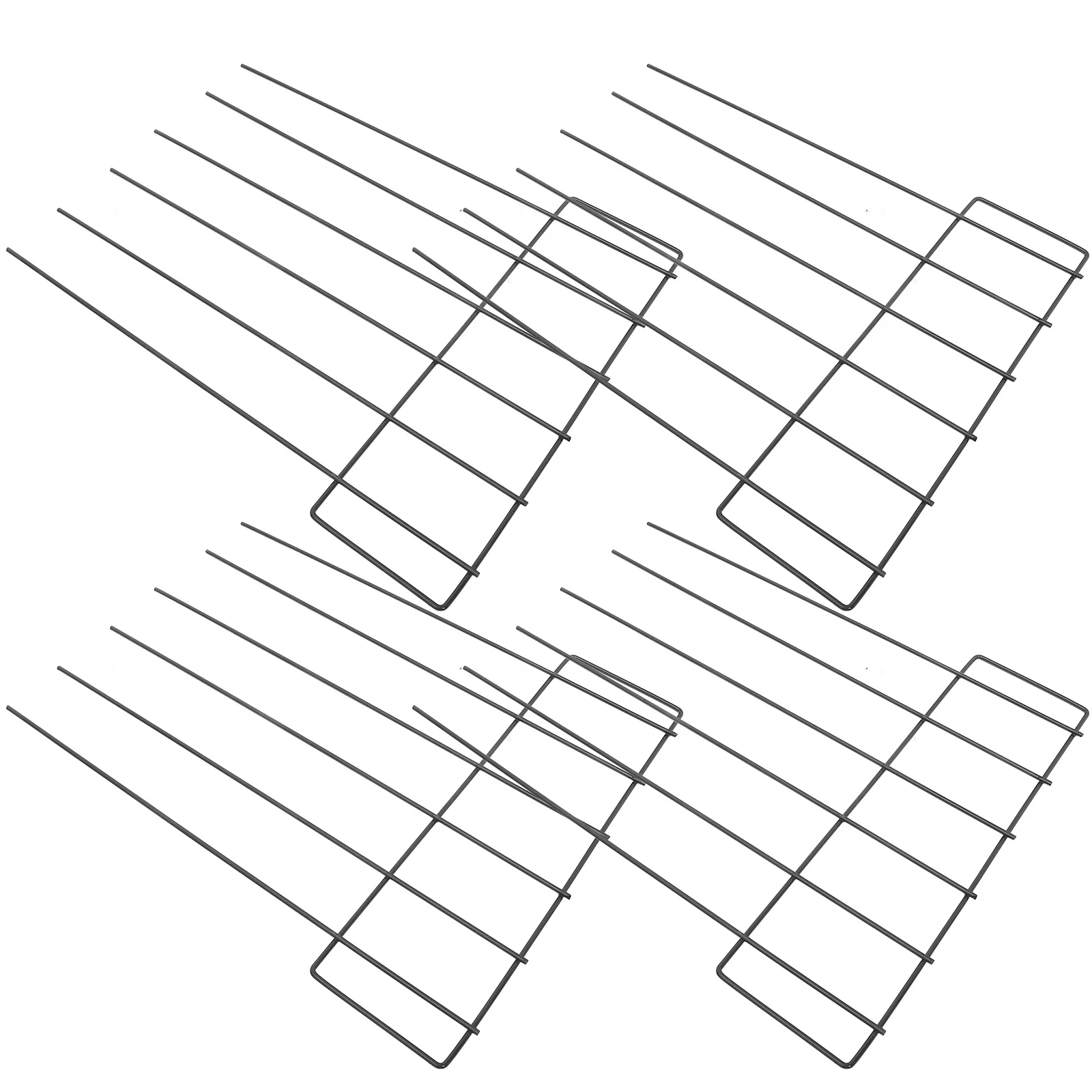 

5Pcs Garden Animal Proof Fence Iron Mesh Durable Outdoor Yard Lawn Barrier Decorative Edging Border Iron Fencing