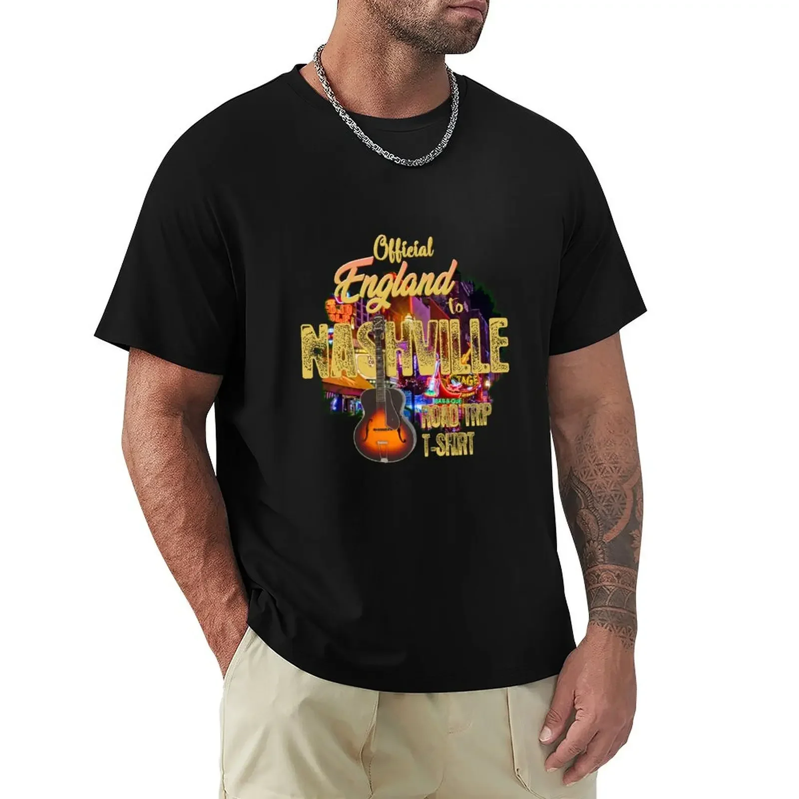 Official England to Nashville Road Trip T-Shirt Short sleeve tee customs design your own plus sizes plain white t shirts men