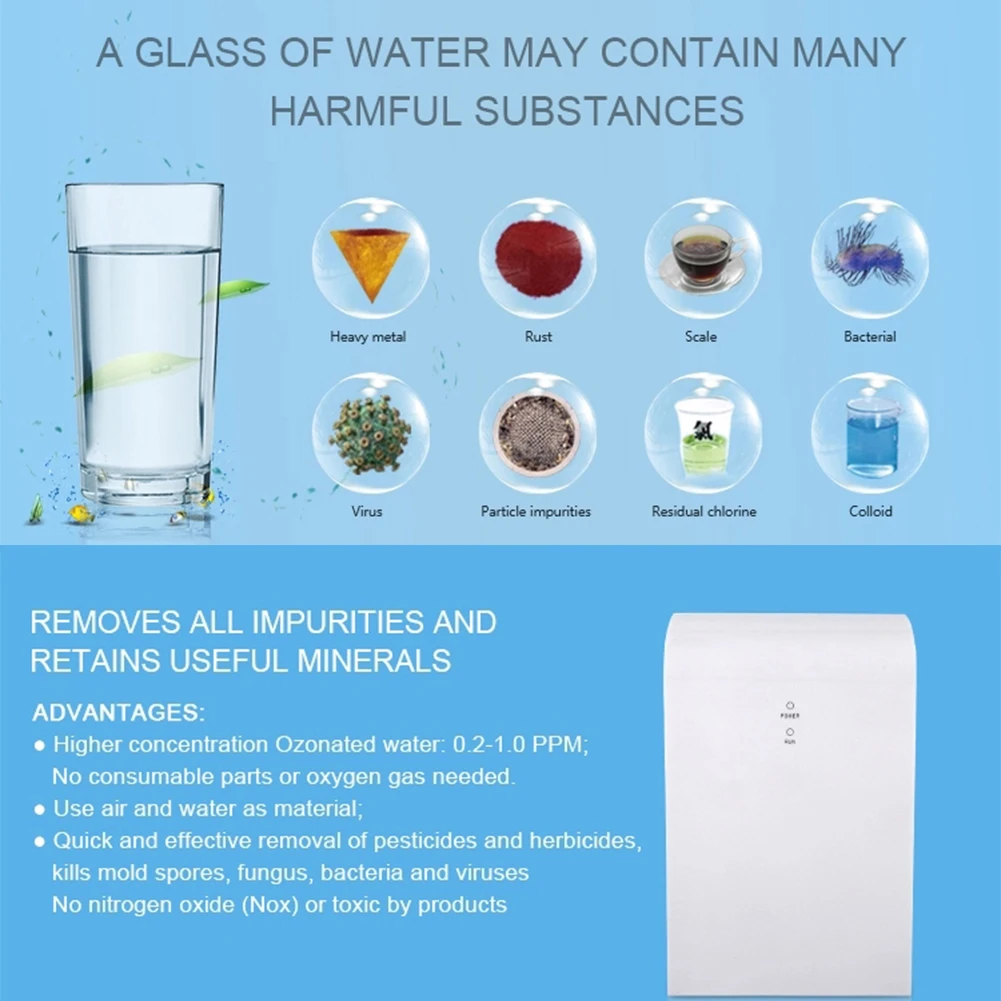 Qiumi Ozone Generator Machine Connected to Kitchen Faucet - Upgrade Your Kitchen Water Quality