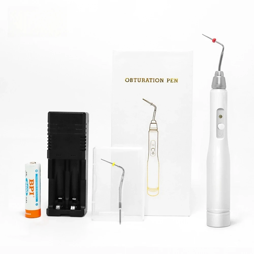 Dental Hot Melt Gutta Percha Obturation System Endo Heated Pen with 2 Tips Hot Melt Filling Dentist Lab Equipments Tools