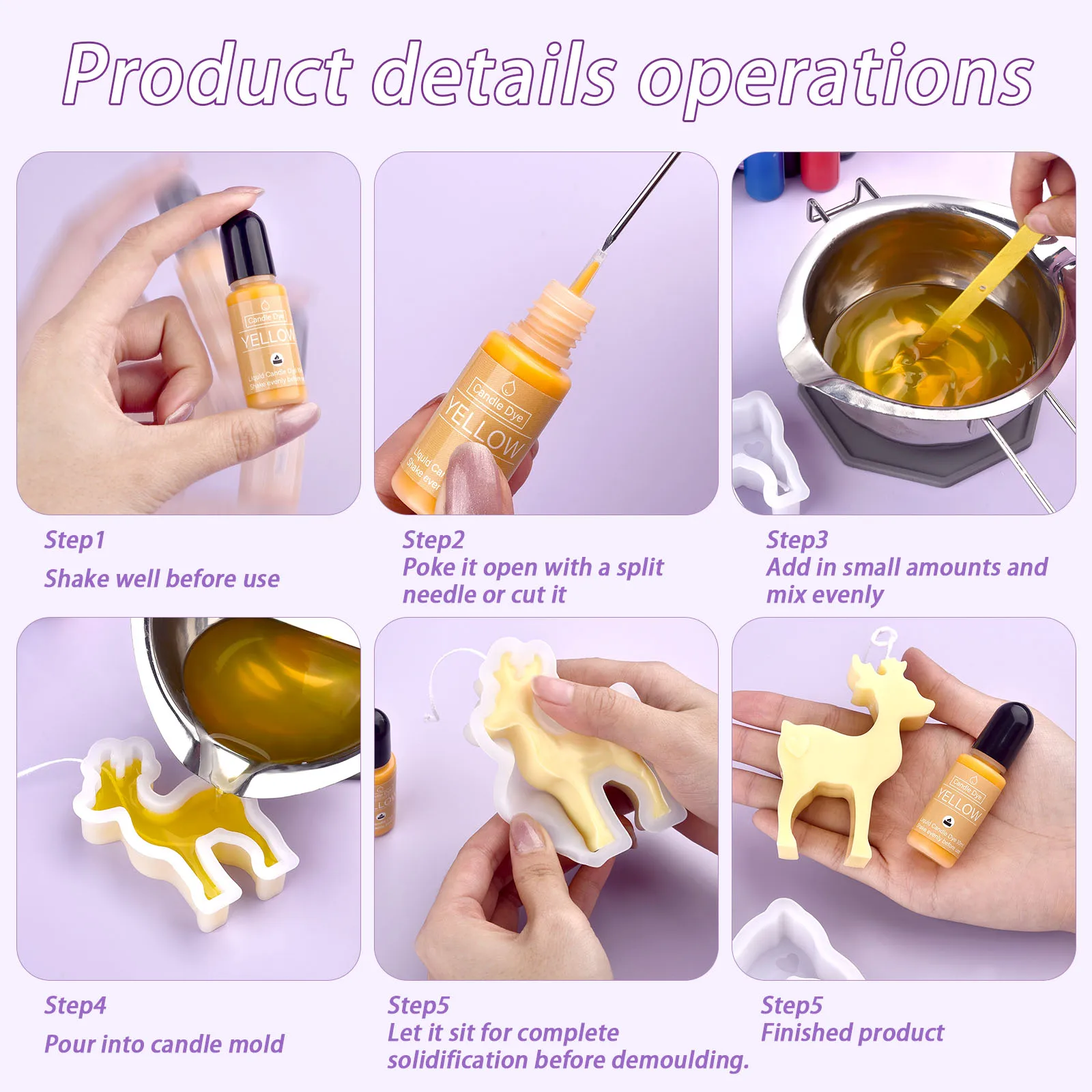 10ml Candle Dyes Pigment Aromatherapy Liquid Colorant Pigment DIY Candle Mold Soap Coloring Handmade Crafts Resin Pigment