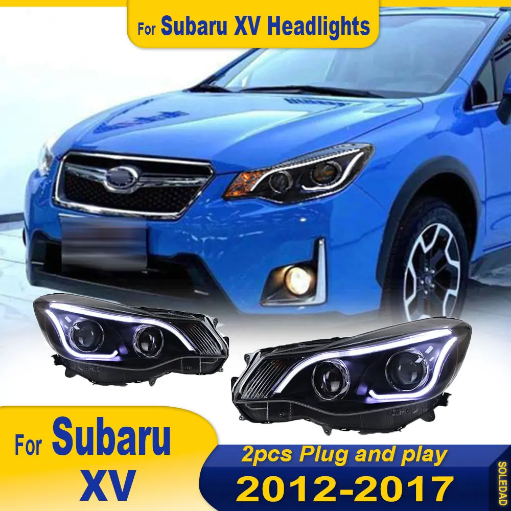 Car LED Lights for Subaru XV LED Headlight 2011 2012 2013 2014 2015 2016 2017 XV Lamp Drl Projector Lens Automotive Accessories
