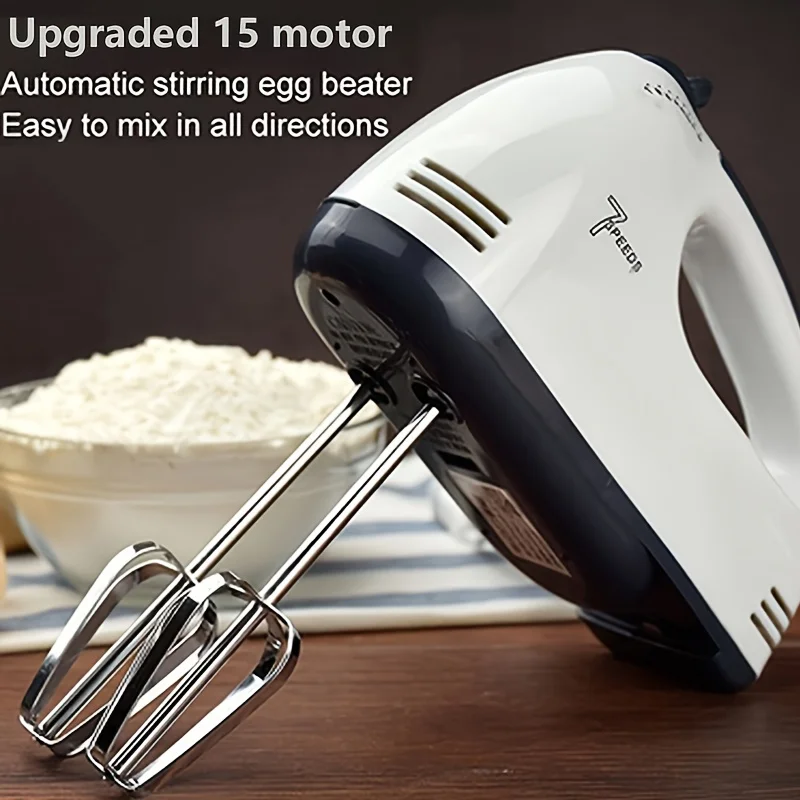 

Powerful Handheld Mixer with 7 Speed Control - Perfect for Whipping Cream, Mixing Cake Batter, and More! Licuadoras rosa Boba