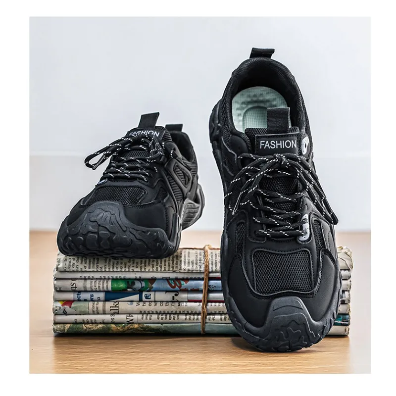 Men's 2026 Summer New Breathable Hiking Sneakers Anti-Slip Wear-Resistant Outdoor Casual Daily Streetwear Footwear in 3 Colors