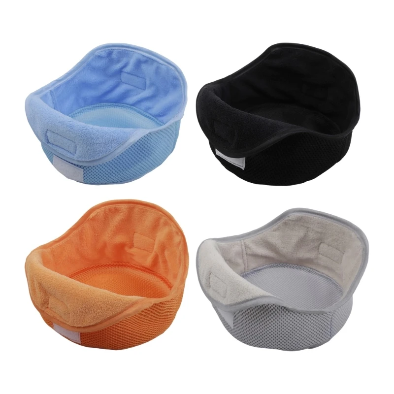 Work Helmet Sweat Pad Full Coverage Double Layer Fleece Breathable Insert Reusable 3 Pack for Construction Use D2RC