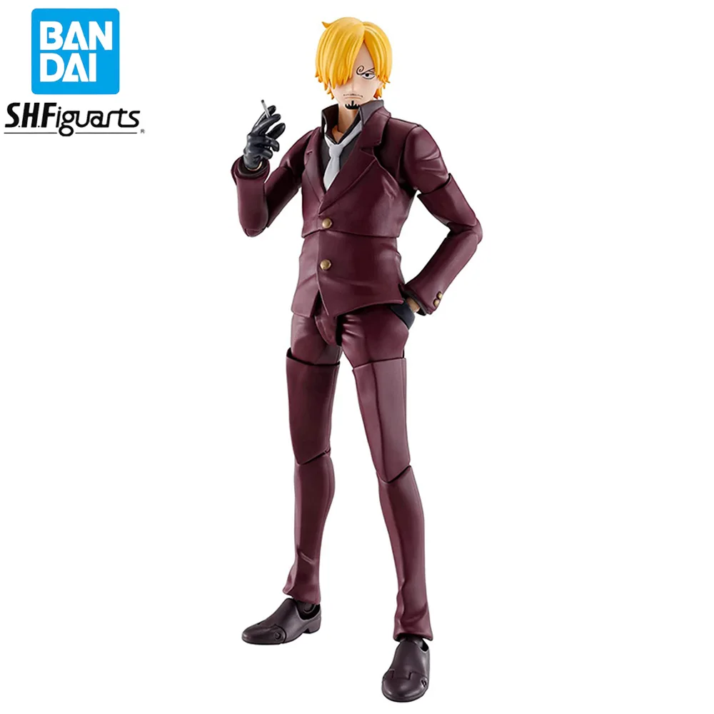 In Stock Original Bandai SHFiguarts One Piece The Raid on Onigashima Sanji Action Figure Genuine Anime Model