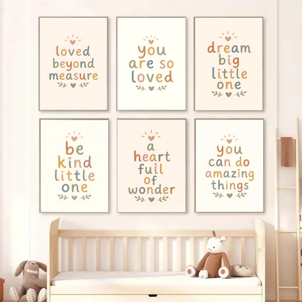 Frameless Canvas Featuring The Phrase 