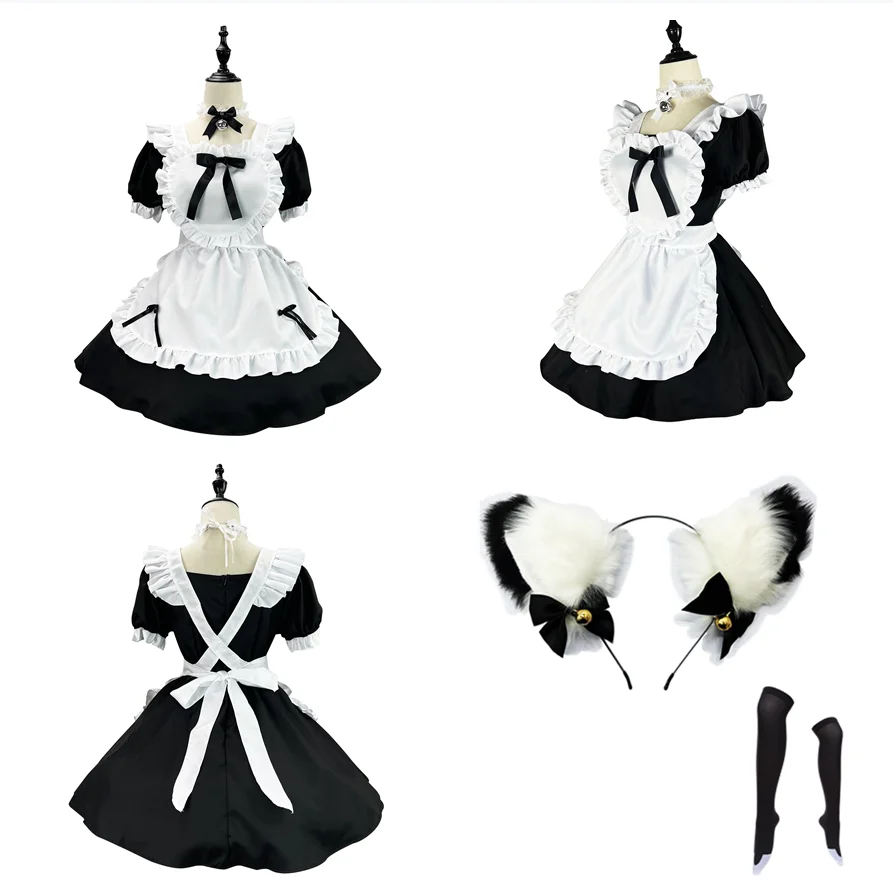 Anime Cosplay japanische Dienst mädchen Kleid Uniform Dame Lolita Kleid Halloween Kostüm