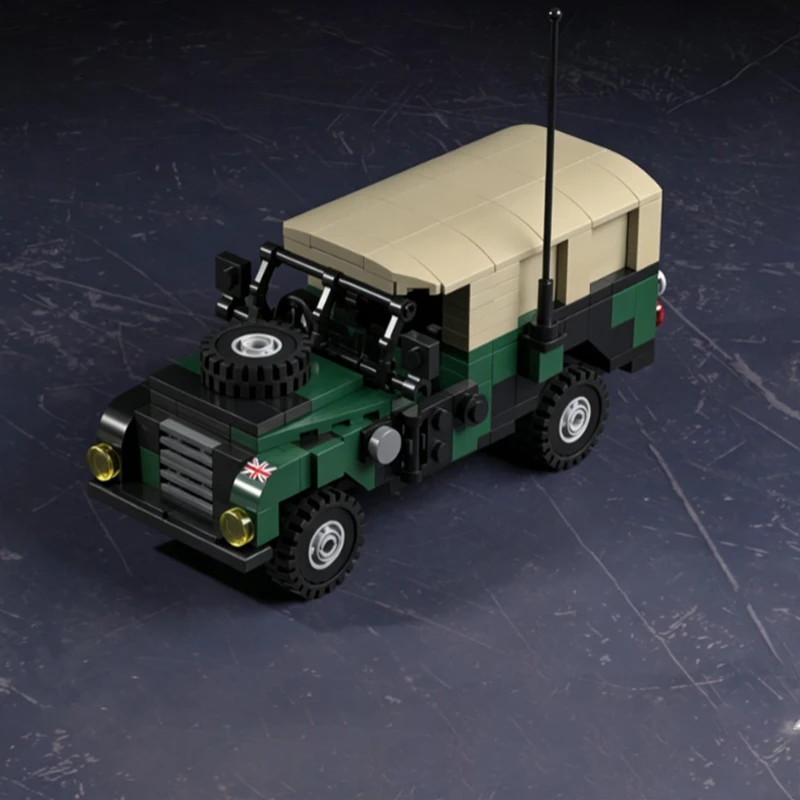 Military Cargo Truck Model MOC Building Bricks War Equipment Modular Technology Gifts Holiday Assemble Children Toys Suit