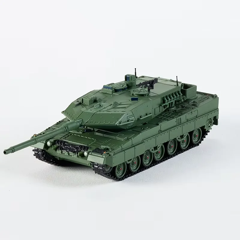 MASSDI 1/64  Leopard 2A6 Main Battle Tank Alloy Military Model Car Ornament Souvenir Display Collection Hobby Gift