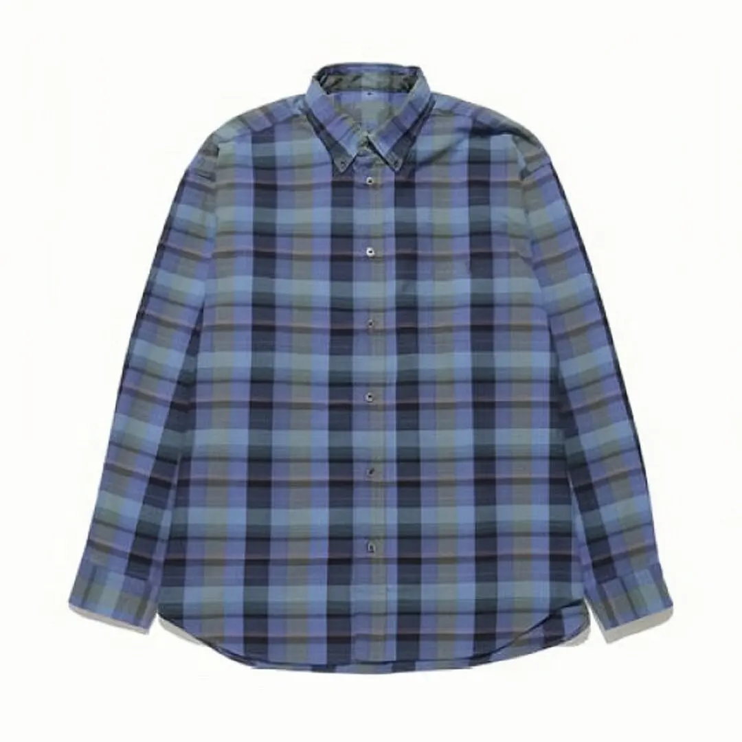 

Japanese silhouette cut plaid loose function street long sleeve shirt jacket