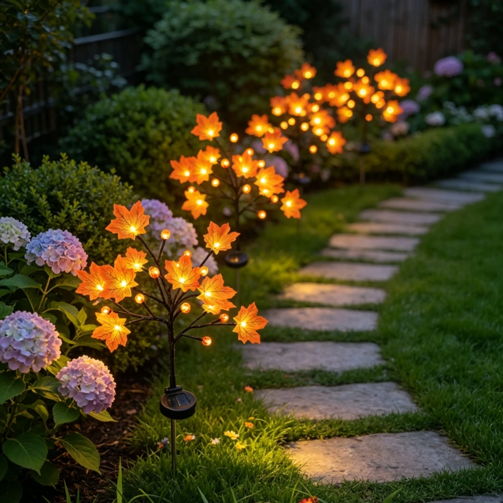 مصباح شمسي خارجي بـ20 مصباح LE - مراجعة Outdoor Lighting Tree وسعره
