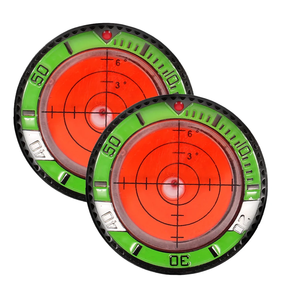 2 قطعة علامة كرة الجولف مادة ABS متينة مسار صغير احتكاك مستقر سهل الاستخدام للاحتياجات اليومية علامة الجولف